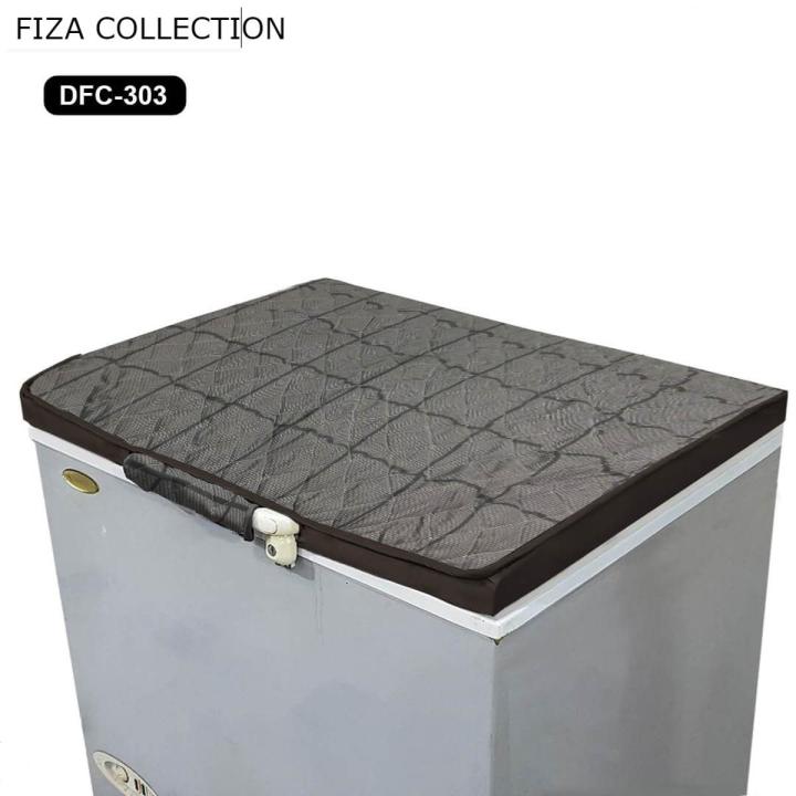 Small Single Door Deep Freezer Cover Dual Layer Cotton Fabric Polyester Quilting