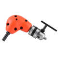 Right angle adapter right extension 90 degree electric drill mount 9.5mm round shank with handle. 