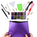 2000Pcs DIY Rhinestone Set Rhinestone Setter Glue Tool Jewelry Accessories Tweezers Manual DIY Rhinestone Set (US Plug). 