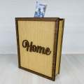 Personalized Name Wooden Piggy Bank, Modern Design and Gift for Kids & Adults, English & Urdu Name Option, Coin Bank & Money Jar. 