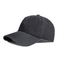 Casual Washed Cotton Baseball Cap Men Solid Black Blue Denim Dad Hat Visor Spring Summer Outdoor Travel Trucker Caps Adjustable. 