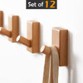 WOODEN COAT HOOK, WOODEN WALL HOOK, MINIMALIST WALL STORAGE, HOOK FOR CLOTHES, COAT RACK, CLOTH HANGING HOOKS.. 