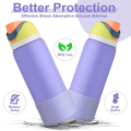 Compatible Silicone Bottle Boot Eco-friendly Flexible Shock-absorbent Water Bottle Protector Protective Owala Boot for Hiking. 