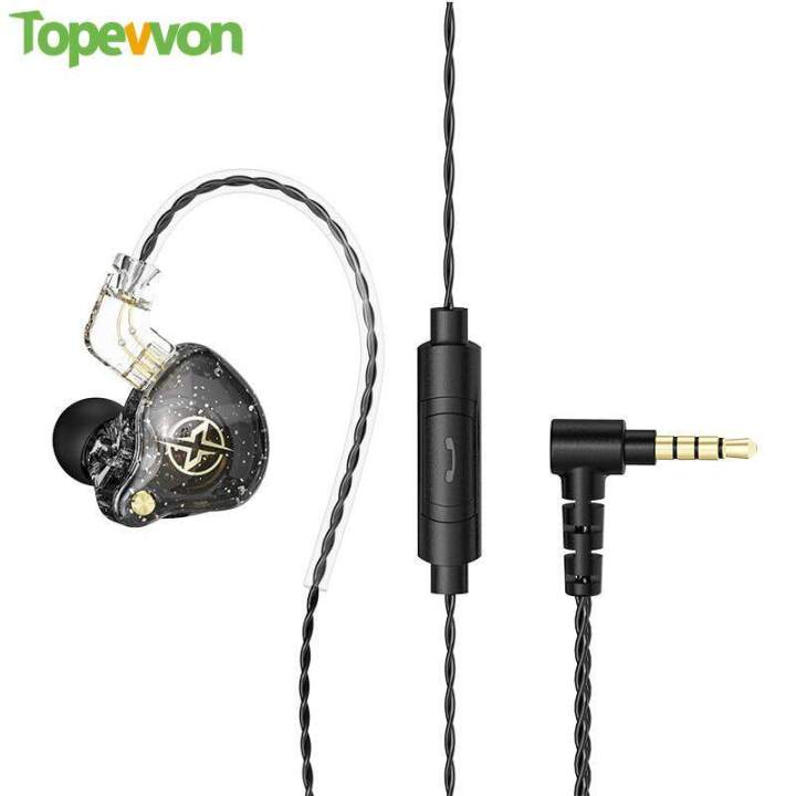 X2 Pro Sport Running 3.5mm Detachable Wired in-ear Headphones Double Dynamic HiFi Earphone