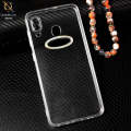 Samsung_ Galaxy M10s Cover - Transparent - Logo Hole Camera Lense Protection Soft Silicon Transparent Case. 
