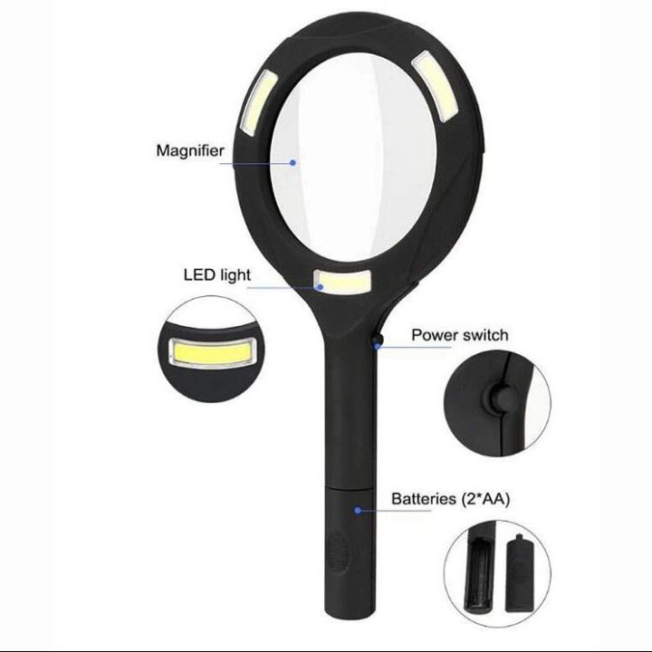 Magnifying%20Glass%20Cob%20Led%20Powered%20250%20Lumens%20Glass%20Lens%20%20Magnifying%20Glass%20-%20Image%203