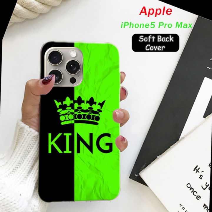Apple iPhone 15 Pro Max Back Cover Green - King Soft Case