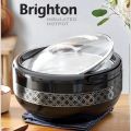 Hotpot Brighton Hotpot With Glass LID 4100ml - Food Warmer Cassrole BPA Free - Stylish Fancy Hotpot Gift Hotpot Insulated High Quality Hotpot. 