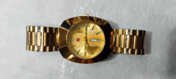 Vintage%20Rado%20DiaStar%2011%20Stone%20Automatic%20Jubilee%20Watch%20with%20Date%20and%20Time%20for%20men%20%7C%20Rado%20Golden%20Color,%20Men's%20Formal%20Analogue%20Watch%20-%20Image%203