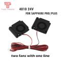 TWO TREES Sapphire pro & Bluer Printer New 4010 fan 1.5 use for J-head sapphire  Part Extruder cooling fans Accessorie. 