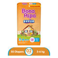 Bona Papa Super Diapers -  Super Economy Pack - Small Size 2 - 50 Pcs. 