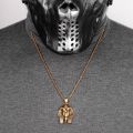 Egypt Pharaoh Long Men Necklaces Pendant Chain Punk Hip Hop for Boyfriend Male Stainless Steel Jewelry Creativity Gift Wholesale. 