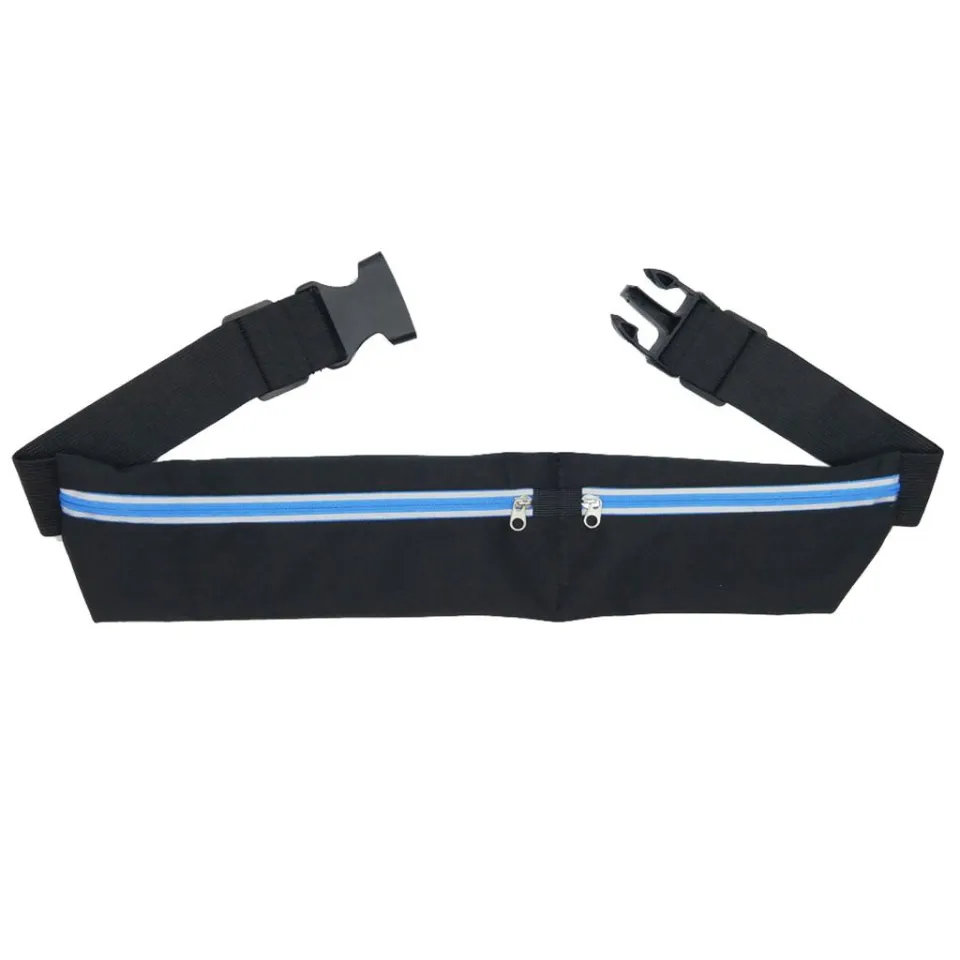 Dual Pocket Running Belt Phone Pouch Waist Bag Sports Travel Fanny Pack Outdoor Daraz.pk