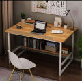 Gaming Table, Laptop Table, Computer Table, Study Table, PC Table, Table with Shelving for Storage, H-Shape Table, Office Table, Workstation Table, Portable Durable Moveable with 18 gauge iron rods and Powder coating. 