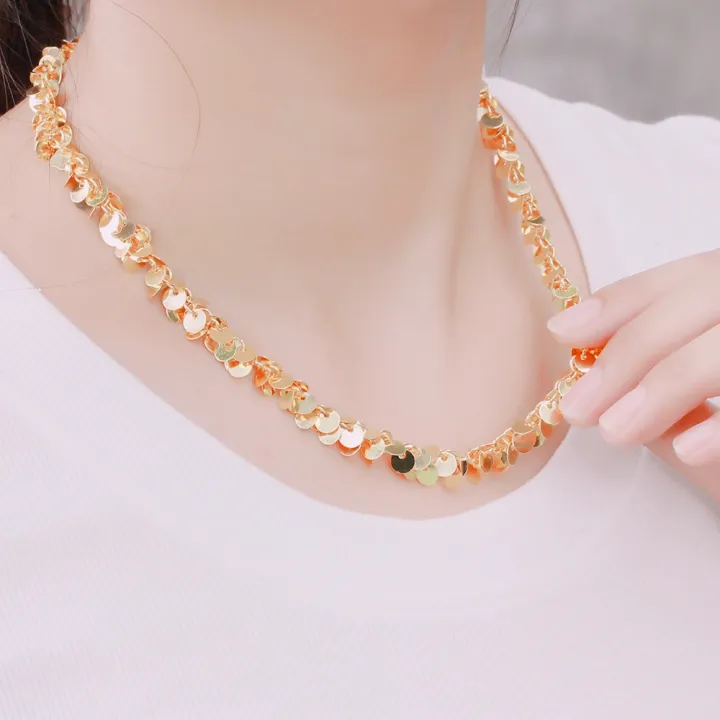 New%20Necklace%20Women%20Fashion%20Choker%20Hearts%20Double%20Crystal%20Girls%20Gold%20Pendant%20Jewellery%20Love%20Statement%20Necklaces%20-%20Image%202