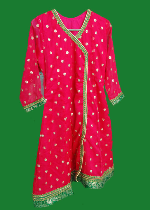 Elegant Anarkali Dress with pajama and dupata for 9-Year-Old Girls ...