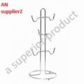 Stainless Steel Cups Stand | Cup Rack Hanging Mug Tree Stand Holder With 6 Hooks| cup coffee Stand. 