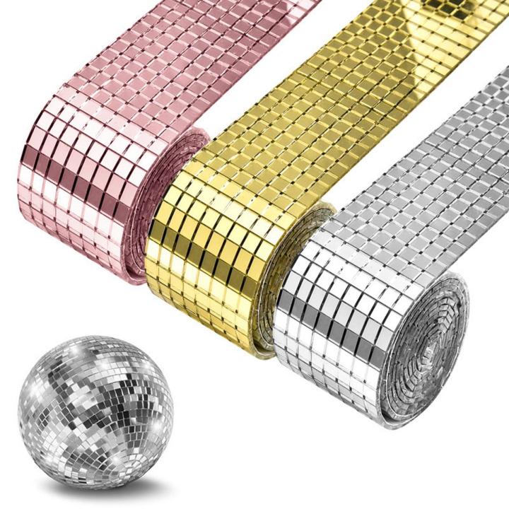 Fashion Self-Adhesive Glass Mini Mosaic Tiles Square Real Glass Mirror Wall Stickers for DIY Handmade Crafts Home Decoration