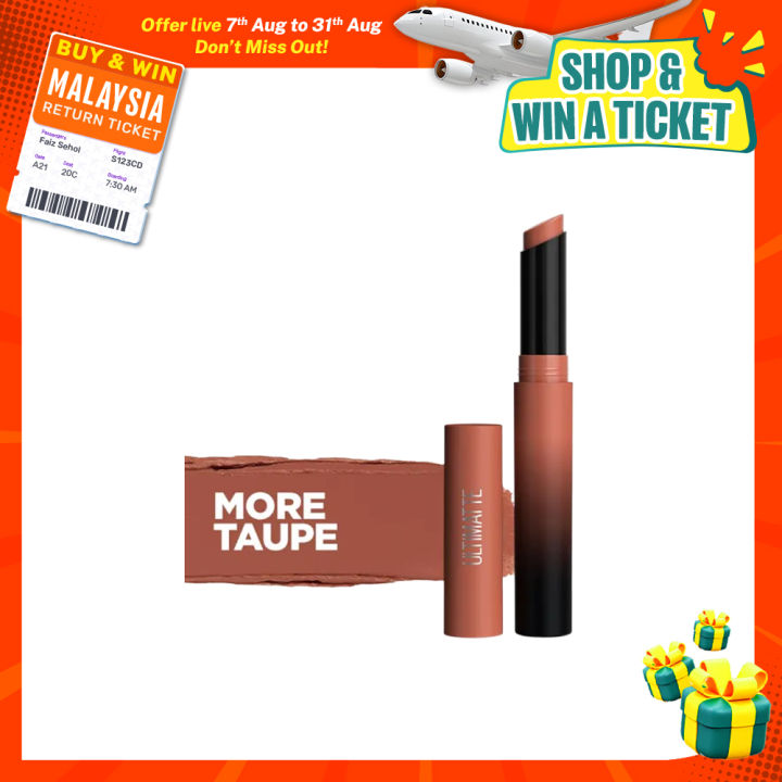 Maybelline New York Color Sensational Ultimatte Slim Lipstick - More Taupe
