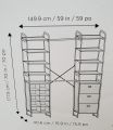 Garments organizer, Shelf Clothes Hanging Organizers Pant Organizers Holder Wardrobe Section Storage Closet Organiser Shoe Clothes Garment, Versa System Wall Mount Shelf and Cubby Tower, Neatfreak UK Top Brand. 