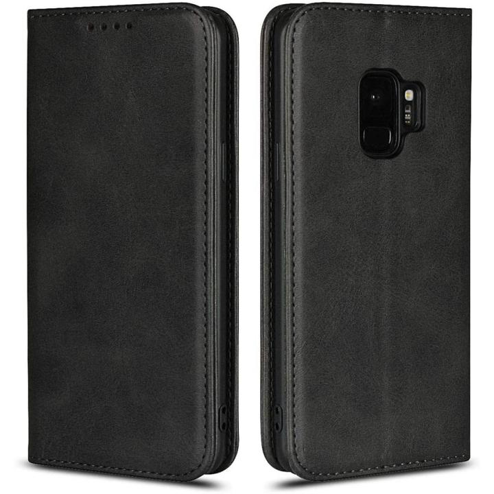 For Samsung Galaxy S9 - Full Protective Premium Soft Leather Front and Back Kickstand Flip Cover Case For Samsung Galaxy S9