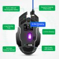 GAMING MOUSE AULA SC100 Wireless Gaming Mouse RGB 2.4GHz Rechargeable Silent Click 7 Buttons Ergonomic - Black. 