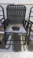 Folding Commode Washroom Chair with pot iron Heavy duty. 