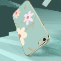 Flower Style Casing for OPPO A83 A57 2016 A59 F3 Lite New Design Square Shape Phone Case Soft Plating Case Cover with Free Lanyard. 