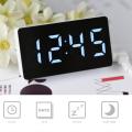 【HOT】 Mirror Table Clock Multifunctional Digital Alarm Snooze Display Time Night LED Light Desk Desktop Home Decor Gifts For Children. 