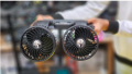 Portable USB Fan 360° Double Head Rotating With Adjustale 180° Up Down For Desktop/ Car / Truck Van USB Controlled 5 Inch Size. 