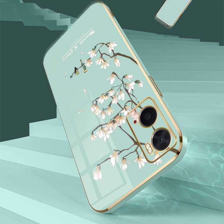 Casing%20For%20OPPO%20A76%204G%20A36%204G%20A96%204G%20Luxury%20Beautiful%20mapies%20with%20flower%20Camera%20Protection%20Phone%20Case%20Plating%20Edges%20Silicone%20Soft%20Cover%20With%20Free%20Lanyard%20-%20Image%204