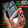 For iPhone XR (6.1 inch) 6D Gorilla Tempered Glass Screen Protector Full Edge Cover - Black. 