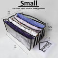 6 | 7 | 11  Storage Organizer | Storage bag | Grid Cells Socks and Undergarment Organizer  Foldable underwear box Wardrobe clothes storage box Net fabric | closet organizer. 