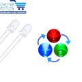 10PCS 5/10 mm LED Fast/Slow RGB Flash Red Green Blue Rainbow Multi Color Light Emitting Diode Round LED Full Color. 