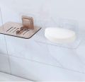 Wall Sticking Acrylic Soap Dish Plate Tray Holder. 