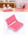 1pcs Plate Rack Dish Rack, Kitchen Folding Countertop Dish Bowl Cup Drying Draining Board Rack Holder Stand Kitchen Storage. 
