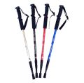 Blue Walking Stick with Palm Grip Adjustable Height Left Right handle Cane New for mountain tracking hiking adventure outdoor sports. 