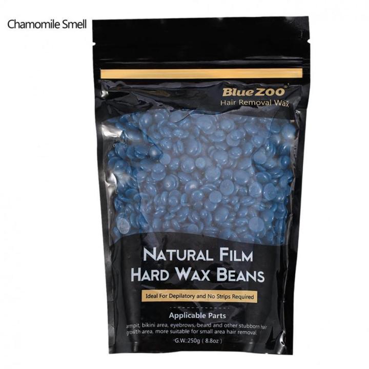 Blue Zoo 250g Natural Film Body Hair Removal Hard Wax Beans Solid Depilatory Wax