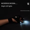 [HOT] Night Light Fishing Gloves Waterproof Led Fingerless Glove Camping Hiking Survival Rescue Multi Light Tool Outdoor Tool. 