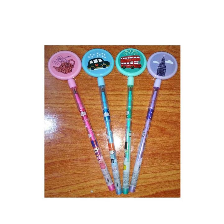 Lantu Non Sharpening Pencil (Game) Art # LT-1302 (4 Pcs)