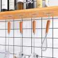 10pcs Transparent Stainless Steel Strong Self Adhesive Hooks Key Storage Hanger for Kitchen Bathroom Door Wall Multi-function. 