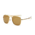Aviation rectangle ao logo sunglasses women men 2022 uv400 luxury brand designer glass lens oculos de sol masculino uv protectio. 