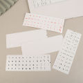 Round Keyboard Sticker Transparent Keyboard Cover English/Korea/Russian/Arabic Sticker For Dust Protection Laptop Accessories. 