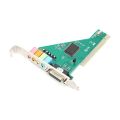 PCI Sound Card 4.1 Channel Computer Desktop Built-in Sound Card Internal Audio Card Stereo Surround CMI8738. 