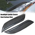 Black Carbon Fiber Headlight Eyelids Covers for 2003-2008 Nissan 350Z Fairlady Z Z33 (Pack of 2). 