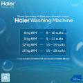 Haier Automatic Washing Machine HWM 90-826S5 9 Kg Capacity. 