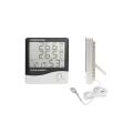 HTC-2 Digital Room Hygrometer Thermometer Clock LCD Indoor/Outdoor Temperature Humidity Meter with sensor. 