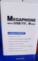 Megaphone MA-140 Handheld USB Rechargeable Healer Loud Speaker Handle Megaphone with USB/SD/Bluetooth/Siren/Recording Rechargeable Battery Waterproof Multifunction. 