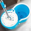 [360 Degree] Magic Spin Mop Bucket with Stainless Steel Rod For Home Cleaning. 