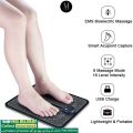 EMS Foot Massager Pad Reflexology Foot Acupoint Massage Muscle Stimulation Improve Blood Circulation Relief Pain USB Rechargeabl. 